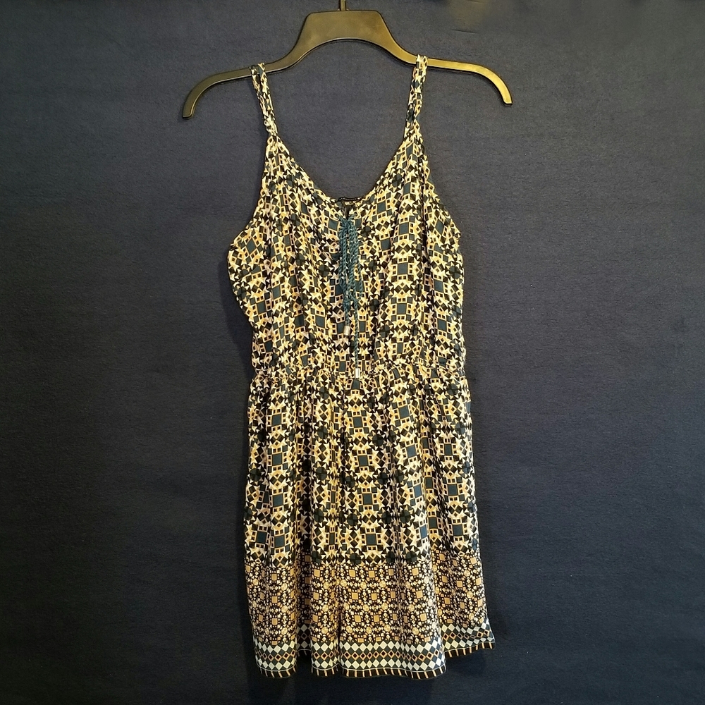 Atmosphere Geometric Print Romper